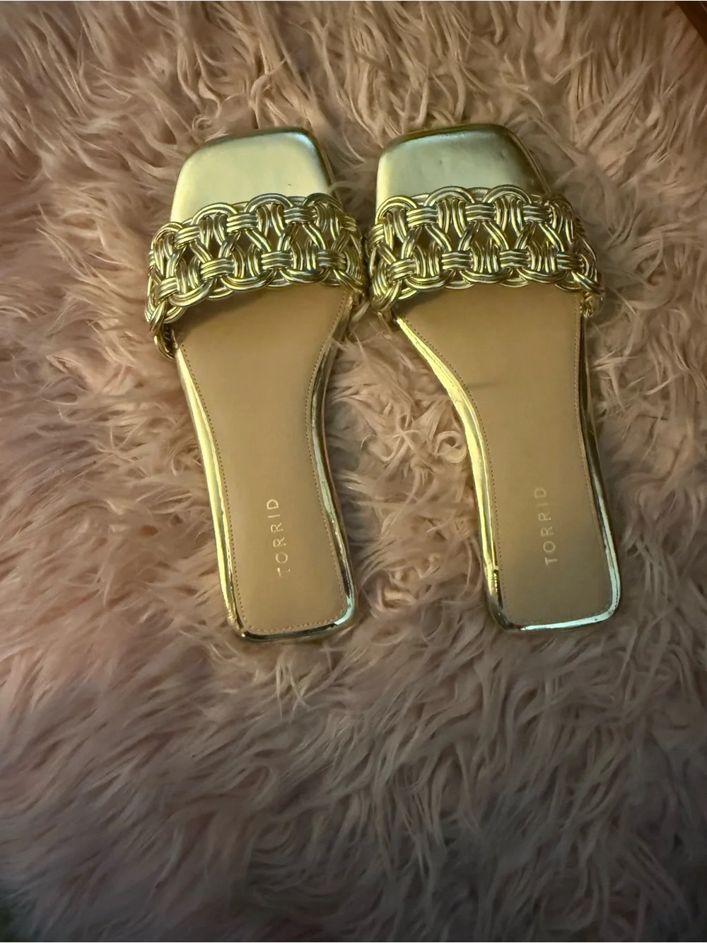 Gold Torrid sandals